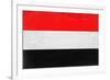 Yemen Flag Design with Wood Patterning - Flags of the World Series-Philippe Hugonnard-Framed Art Print