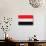 Yemen Flag Design with Wood Patterning - Flags of the World Series-Philippe Hugonnard-Art Print displayed on a wall