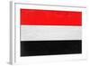 Yemen Flag Design with Wood Patterning - Flags of the World Series-Philippe Hugonnard-Framed Art Print