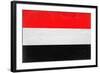 Yemen Flag Design with Wood Patterning - Flags of the World Series-Philippe Hugonnard-Framed Art Print