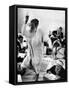 Yemenite Israelis in Home For Aged Dancing to Celebrate Lag B'Omer Day-Paul Schutzer-Framed Stretched Canvas