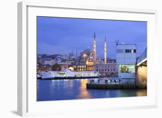 Yeni Mosque and Galata Bridge, Istanbul, Turkey, Europe-Richard Cummins-Framed Photographic Print