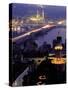 Yeni Mosque and the Galata Bridge, Istanbul, Turkey-Ali Kabas-Stretched Canvas