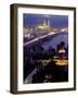 Yeni Mosque and the Galata Bridge, Istanbul, Turkey-Ali Kabas-Framed Photographic Print