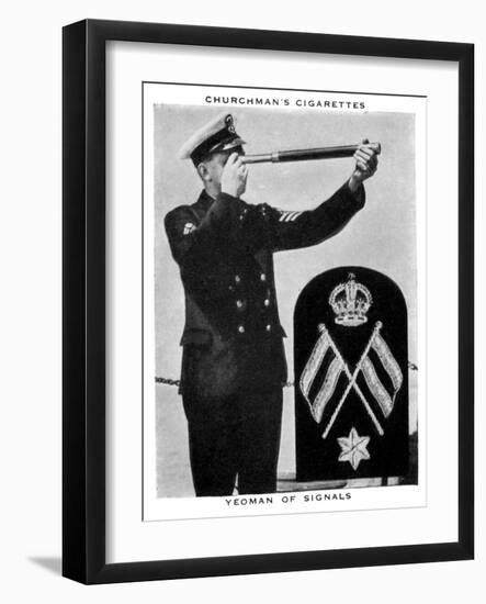 Yeoman of Signals, 1937-WA & AC Churchman-Framed Giclee Print