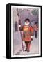 Yeoman of the Guard, Tower of London-Ernest Ibbetson-Framed Stretched Canvas