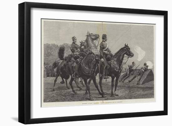 Yeomanry Cavalry Competition for the Loyd-Lindsay Cup at Wimbledon-Richard Caton Woodville II-Framed Giclee Print