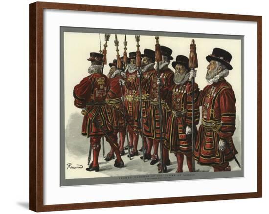 Yeomen Warders of the Tower of London--Framed Giclee Print