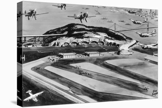 Yerba Buena Aerodrome-Ken Sawyer-Stretched Canvas