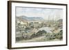 Yerba Buena Cove, San Fran.-Stanton Manolakas-Framed Giclee Print