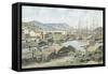 Yerba Buena Cove, San Fran.-Stanton Manolakas-Framed Stretched Canvas