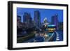 Yerba Buena Gardens at Dusk in San Francisco, California, Usa-Chuck Haney-Framed Photographic Print