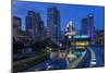 Yerba Buena Gardens at Dusk in San Francisco, California, Usa-Chuck Haney-Mounted Photographic Print