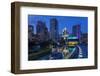 Yerba Buena Gardens at Dusk in San Francisco, California, Usa-Chuck Haney-Framed Photographic Print