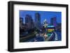 Yerba Buena Gardens at Dusk in San Francisco, California, Usa-Chuck Haney-Framed Photographic Print