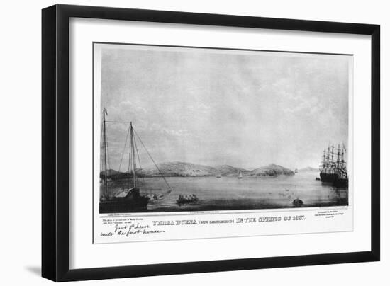 Yerba Buena (Now San Francisc), California, 1837-Graham Baker-Framed Giclee Print