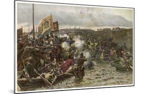 Yermak Timofeyevich Leads a Cossack Invasion of Siberia-null-Mounted Art Print