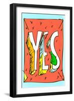 Yes by Annimo-null-Framed Art Print