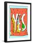 Yes by Annimo-null-Framed Art Print