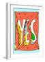 Yes by Annimo-null-Framed Art Print