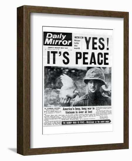 Yes! It's Peace!-null-Framed Photographic Print