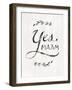 Yes Maam v2-Sue Schlabach-Framed Art Print