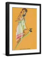 Yes, My Dialing Daughtere-null-Framed Art Print