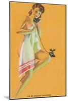Yes, My Dialing Daughtere-null-Mounted Art Print