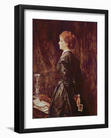 'Yes or No?'-John Everett Millais-Framed Giclee Print