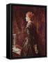 'Yes or No?'-John Everett Millais-Framed Stretched Canvas