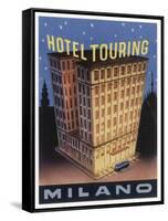 Yes the Hotel Touring at Milano Italy is Big and Its Fine Label Design Emphasises It-null-Framed Stretched Canvas