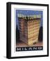 Yes the Hotel Touring at Milano Italy is Big and Its Fine Label Design Emphasises It-null-Framed Art Print