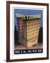 Yes the Hotel Touring at Milano Italy is Big and Its Fine Label Design Emphasises It-null-Framed Art Print