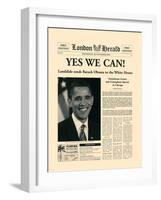 Yes We Can!-The Vintage Collection-Framed Art Print