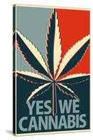 Yes We Cannabis Marijuana Poster-null-Stretched Canvas
