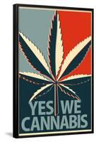 Yes We Cannabis Marijuana Poster-null-Framed Poster