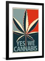 Yes We Cannabis Marijuana Poster-null-Framed Poster