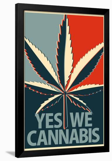 Yes We Cannabis Marijuana Poster-null-Framed Poster