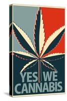 Yes We Cannabis Marijuana-null-Stretched Canvas