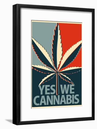 Yes We Cannabis Marijuana-null-Framed Poster