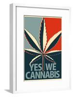 Yes We Cannabis Marijuana-null-Framed Poster