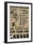'Yes, We Have No Bananas.. Stop Taxing Food, Vote Labour', Political Campaign Poster-null-Framed Giclee Print