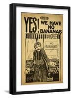 Yes! We Have No Bananas-null-Framed Art Print