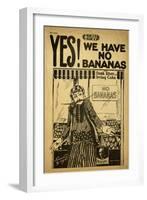 Yes! We Have No Bananas-null-Framed Art Print