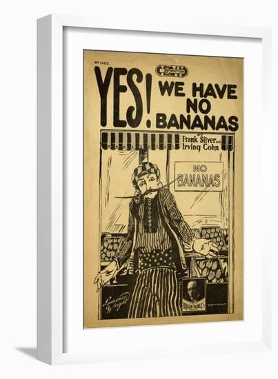 Yes! We Have No Bananas-null-Framed Art Print