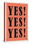 YES! YES! YES!-null-Stretched Canvas