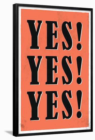 YES! YES! YES!-null-Framed Standard Poster