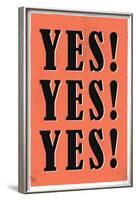 YES! YES! YES!-null-Framed Poster