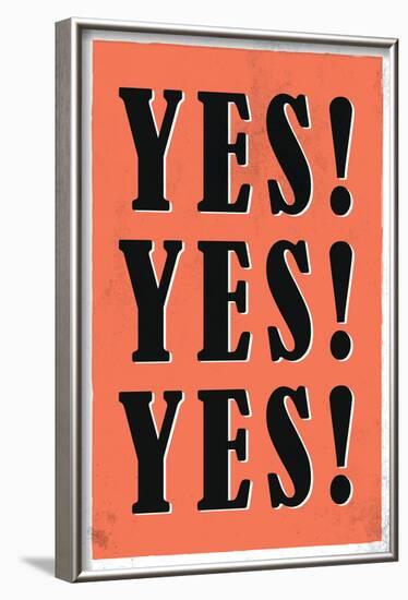 YES! YES! YES!-null-Framed Poster