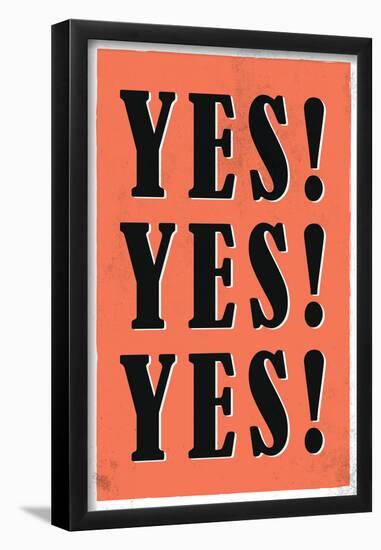 YES! YES! YES!-null-Framed Poster